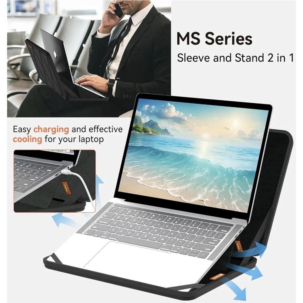 Black Laptop Bag Waterproof